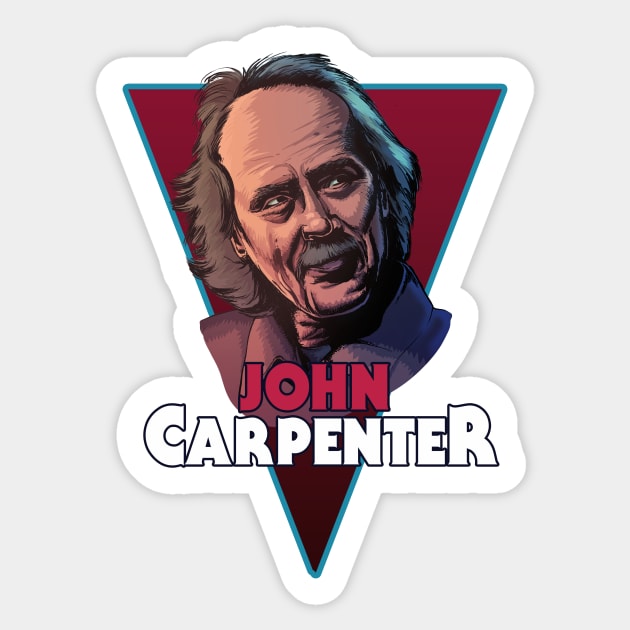 John Carpenter Sticker by Creepsandbabes